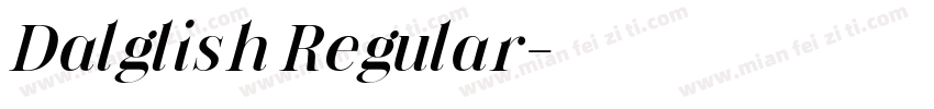 Dalglish Regular字体转换